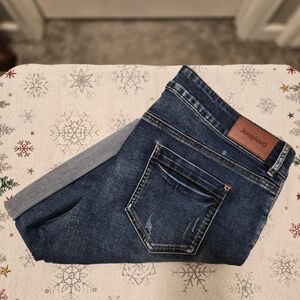 Desigual - Blue Denim Long Shorts